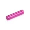 1/2'' Diameter X 2'' Barrel Length, Affordable Aluminum Standoffs, Rosy Pink Anodized Finish Easy Fasten Standoff (For Inside / Outside use) [Required Material Hole Size: 3/8'']