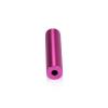 (Set of 4) 1/2'' Diameter X 2'' Barrel Length, Affordable Aluminum Standoffs, Rosy Pink Anodized Finish Standoff and (4) 2208Z Screw and (4) LANC1 Anchor for concrete/drywall (For Inside/Outside) [Required Material Hole Size: 3/8'']