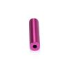 1/2'' Diameter X 2'' Barrel Length, Affordable Aluminum Standoffs, Rosy Pink Anodized Finish Easy Fasten Standoff (For Inside / Outside use) [Required Material Hole Size: 3/8'']