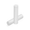 (Set of 4) 1/2'' Diameter X 2'' Barrel Length, Affordable Aluminum Standoffs, White Coated Finish Standoff and (4) 2208Z Screw and (4) LANC1 Anchor for concrete/drywall (For Inside/Outside) [Required Material Hole Size: 3/8'']