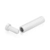 1/2'' Diameter X 2'' Barrel Length, Affordable Aluminum Standoffs, White Coated Finish Easy Fasten Standoff (For Inside / Outside use) [Required Material Hole Size: 3/8'']