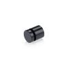 5/8'' Diameter X 1/2'' Barrel Length, Affordable Aluminum Standoffs, Black Anodized Finish Easy Fasten Standoff (For Inside / Outside use) [Required Material Hole Size: 7/16'']