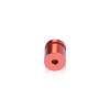 (Set of 4) 5/8'' Diameter X 1/2'' Barrel Length, Affordable Aluminum Standoffs, Copper Anodized Finish Standoff and (4) 2208Z Screw and (4) LANC1 Anchor for concrete/drywall (For Inside/Outside) [Required Material Hole Size: 7/16'']