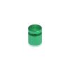 5/8'' Diameter X 1/2'' Barrel Length, Affordable Aluminum Standoffs, Green Anodized Finish Easy Fasten Standoff (For Inside / Outside use) [Required Material Hole Size: 7/16'']