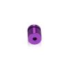 (Set of 4) 5/8'' Diameter X 1/2'' Barrel Length, Affordable Aluminum Standoffs, Purple Anodized Finish Standoff and (4) 2208Z Screw and (4) LANC1 Anchor for concrete/drywall (For Inside/Outside) [Required Material Hole Size: 7/16'']