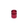 5/8'' Diameter X 1/2'' Barrel Length, Affordable Aluminum Standoffs, Cherry Red Anodized Finish Easy Fasten Standoff (For Inside / Outside use) [Required Material Hole Size: 7/16'']