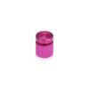 5/8'' Diameter X 1/2'' Barrel Length, Affordable Aluminum Standoffs, Rosy Pink Anodized Finish Easy Fasten Standoff (For Inside / Outside use) [Required Material Hole Size: 7/16'']