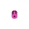 5/8'' Diameter X 1/2'' Barrel Length, Affordable Aluminum Standoffs, Rosy Pink Anodized Finish Easy Fasten Standoff (For Inside / Outside use) [Required Material Hole Size: 7/16'']