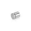 5/8'' Diameter X 1/2'' Barrel Length, Affordable Aluminum Standoffs, Silver Anodized Finish Easy Fasten Standoff (For Inside / Outside use) [Required Material Hole Size: 7/16'']
