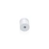 (Set of 4) 5/8'' Diameter X 1/2'' Barrel Length, Affordable Aluminum Standoffs, White Coated Finish Standoff and (4) 2208Z Screw and (4) LANC1 Anchor for concrete/drywall (For Inside/Outside) [Required Material Hole Size: 7/16'']