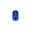 5/8'' Diameter X 3/4'' Barrel Length, Affordable Aluminum Standoffs, Blue Anodized Finish Easy Fasten Standoff (For Inside / Outside use) [Required Material Hole Size: 7/16'']