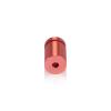 (Set of 4) 5/8'' Diameter X 3/4'' Barrel Length, Affordable Aluminum Standoffs, Copper Anodized Finish Standoff and (4) 2208Z Screw and (4) LANC1 Anchor for concrete/drywall (For Inside/Outside) [Required Material Hole Size: 7/16'']