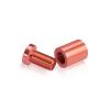5/8'' Diameter X 3/4'' Barrel Length, Affordable Aluminum Standoffs, Copper Anodized Finish Easy Fasten Standoff (For Inside / Outside use) [Required Material Hole Size: 7/16'']