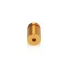 5/8'' Diameter X 3/4'' Barrel Length, Affordable Aluminum Standoffs, Gold Anodized Finish Easy Fasten Standoff (For Inside / Outside use) [Required Material Hole Size: 7/16'']