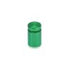 5/8'' Diameter X 3/4'' Barrel Length, Affordable Aluminum Standoffs, Green Anodized Finish Easy Fasten Standoff (For Inside / Outside use) [Required Material Hole Size: 7/16'']