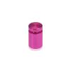 5/8'' Diameter X 3/4'' Barrel Length, Affordable Aluminum Standoffs, Rosy Pink Anodized Finish Easy Fasten Standoff (For Inside / Outside use) [Required Material Hole Size: 7/16'']