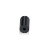 5/8'' Diameter X 1'' Barrel Length, Affordable Aluminum Standoffs, Black Anodized Finish Easy Fasten Standoff (For Inside / Outside use) [Required Material Hole Size: 7/16'']