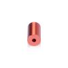 5/8'' Diameter X 1'' Barrel Length, Affordable Aluminum Standoffs, Copper Anodized Finish Easy Fasten Standoff (For Inside / Outside use) [Required Material Hole Size: 7/16'']