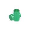 5/8'' Diameter X 1'' Barrel Length, Affordable Aluminum Standoffs, Green Anodized Finish Easy Fasten Standoff (For Inside / Outside use) [Required Material Hole Size: 7/16'']
