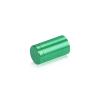 5/8'' Diameter X 1'' Barrel Length, Affordable Aluminum Standoffs, Green Anodized Finish Easy Fasten Standoff (For Inside / Outside use) [Required Material Hole Size: 7/16'']