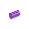 5/8'' Diameter X 1'' Barrel Length, Affordable Aluminum Standoffs, Purple Anodized Finish Easy Fasten Standoff (For Inside / Outside use) [Required Material Hole Size: 7/16'']