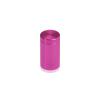 5/8'' Diameter X 1'' Barrel Length, Affordable Aluminum Standoffs, Rosy Pink Anodized Finish Easy Fasten Standoff (For Inside / Outside use) [Required Material Hole Size: 7/16'']