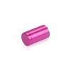 5/8'' Diameter X 1'' Barrel Length, Affordable Aluminum Standoffs, Rosy Pink Anodized Finish Easy Fasten Standoff (For Inside / Outside use) [Required Material Hole Size: 7/16'']