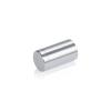 (Set of 4) 5/8'' Diameter X 1'' Barrel Length, Affordable Aluminum Standoffs, Silver Anodized Finish Standoff and (4) 2208Z Screw and (4) LANC1 Anchor for concrete/drywall (For Inside/Outside) [Required Material Hole Size: 7/16'']