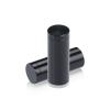 5/8'' Diameter X 1-1/2'' Barrel Length, Affordable Aluminum Standoffs, Black Anodized Finish Easy Fasten Standoff (For Inside / Outside use) [Required Material Hole Size: 7/16'']