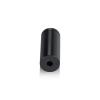 5/8'' Diameter X 1-1/2'' Barrel Length, Affordable Aluminum Standoffs, Black Anodized Finish Easy Fasten Standoff (For Inside / Outside use) [Required Material Hole Size: 7/16'']