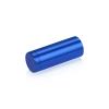 (Set of 4) 5/8'' Diameter X 1-1/2'' Barrel Length, Affordable Aluminum Standoffs, Blue Anodized Finish Standoff and (4) 2208Z Screw and (4) LANC1 Anchor for concrete/drywall (For Inside/Outside) [Required Material Hole Size: 7/16'']