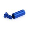 5/8'' Diameter X 1-1/2'' Barrel Length, Affordable Aluminum Standoffs, Blue Anodized Finish Easy Fasten Standoff (For Inside / Outside use) [Required Material Hole Size: 7/16'']