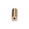 (Set of 4) 5/8'' Diameter X 1-1/2'' Barrel Length, Affordable Aluminum Standoffs, Champagne Anodized Finish Standoff and (4) 2208Z Screw and (4) LANC1 Anchor for concrete/drywall (For Inside/Outside) [Required Material Hole Size: 7/16'']