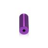 (Set of 4) 5/8'' Diameter X 1-1/2'' Barrel Length, Affordable Aluminum Standoffs, Purple Anodized Finish Standoff and (4) 2208Z Screw and (4) LANC1 Anchor for concrete/drywall (For Inside/Outside) [Required Material Hole Size: 7/16'']