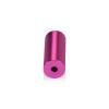 5/8'' Diameter X 1-1/2'' Barrel Length, Affordable Aluminum Standoffs, Rosy Pink Anodized Finish Easy Fasten Standoff (For Inside / Outside use) [Required Material Hole Size: 7/16'']