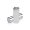 5/8'' Diameter X 1-1/2'' Barrel Length, Affordable Aluminum Standoffs, Silver Anodized Finish Easy Fasten Standoff (For Inside / Outside use) [Required Material Hole Size: 7/16'']