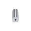 (Set of 4) 5/8'' Diameter X 1-1/2'' Barrel Length, Affordable Aluminum Standoffs, Silver Anodized Finish Standoff and (4) 2208Z Screw and (4) LANC1 Anchor for concrete/drywall (For Inside/Outside) [Required Material Hole Size: 7/16'']