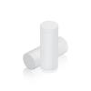 5/8'' Diameter X 1-1/2'' Barrel Length, Affordable Aluminum Standoffs, White Coated Finish Easy Fasten Standoff (For Inside / Outside use) [Required Material Hole Size: 7/16'']