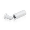 5/8'' Diameter X 1-1/2'' Barrel Length, Affordable Aluminum Standoffs, White Coated Finish Easy Fasten Standoff (For Inside / Outside use) [Required Material Hole Size: 7/16'']