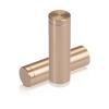 5/8'' Diameter X 2'' Barrel Length, Affordable Aluminum Standoffs, Champagne Anodized Finish Easy Fasten Standoff (For Inside / Outside use)