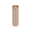 5/8'' Diameter X 2'' Barrel Length, Affordable Aluminum Standoffs, Champagne Anodized Finish Easy Fasten Standoff (For Inside / Outside use)