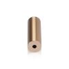5/8'' Diameter X 2'' Barrel Length, Affordable Aluminum Standoffs, Champagne Anodized Finish Easy Fasten Standoff (For Inside / Outside use)
