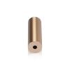 (Set of 4) 5/8'' Diameter X 2'' Barrel Length, Affordable Aluminum Standoffs, Champagne Anodized Finish Standoff and (4) 2208Z Screw and (4) LANC1 Anchor for concrete/drywall (For Inside/Outside) [Required Material Hole Size: 7/16'']