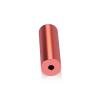 5/8'' Diameter X 2'' Barrel Length, Affordable Aluminum Standoffs, Copper Anodized Finish Easy Fasten Standoff (For Inside / Outside use) [Required Material Hole Size: 7/16'']