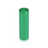 (Set of 4) 5/8'' Diameter X 2'' Barrel Length, Affordable Aluminum Standoffs, Green Anodized Finish Standoff and (4) 2208Z Screw and (4) LANC1 Anchor for concrete/drywall (For Inside/Outside) [Required Material Hole Size: 7/16'']