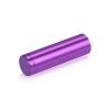 5/8'' Diameter X 2'' Barrel Length, Affordable Aluminum Standoffs, Purple Anodized Finish Easy Fasten Standoff (For Inside / Outside use) [Required Material Hole Size: 7/16'']