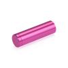 (Set of 4) 5/8'' Diameter X 2'' Barrel Length, Affordable Aluminum Standoffs, Rosy Pink Anodized Finish Standoff and (4) 2208Z Screw and (4) LANC1 Anchor for concrete/drywall (For Inside/Outside) [Required Material Hole Size: 7/16'']