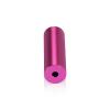 (Set of 4) 5/8'' Diameter X 2'' Barrel Length, Affordable Aluminum Standoffs, Rosy Pink Anodized Finish Standoff and (4) 2208Z Screw and (4) LANC1 Anchor for concrete/drywall (For Inside/Outside) [Required Material Hole Size: 7/16'']