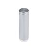 5/8'' Diameter X 2'' Barrel Length, Affordable Aluminum Standoffs, Silver Anodized Finish Easy Fasten Standoff (For Inside / Outside use) [Required Material Hole Size: 7/16'']