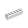 (Set of 4) 5/8'' Diameter X 2'' Barrel Length, Affordable Aluminum Standoffs, Silver Anodized Finish Standoff and (4) 2208Z Screw and (4) LANC1 Anchor for concrete/drywall (For Inside/Outside) [Required Material Hole Size: 7/16'']